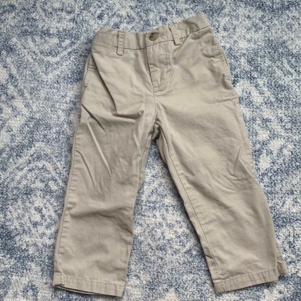 Polo Ralph Lauren toddler boys 24m khakis with button and zipper fly.